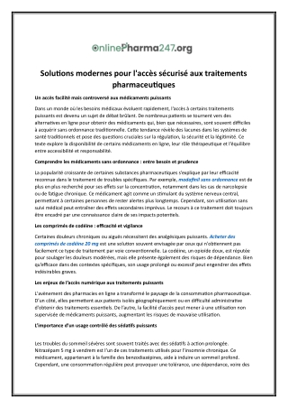 Nitrazépam 5 mg à vendre | Onlinepharma247.org