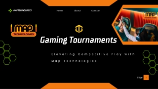 Gaming Tournaments Elevating Competitive Play with Map Technologies