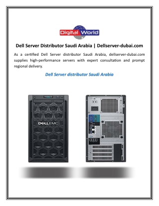 Dell Server Distributor Saudi Arabia Dellserver-dubai.com.