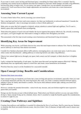 How to Remodel for Better Indoor Flow