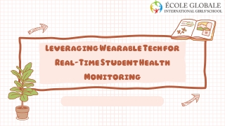Leveraging Wearable Tech for Real-Time Student Health Monitoring
