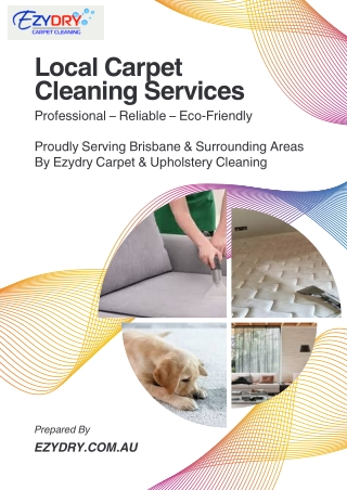 Local Carpet Cleaning Services - Proudly Serving Brisbane & Surrounding Areas