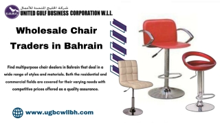 Wholesale Chair Traders in Bahrain