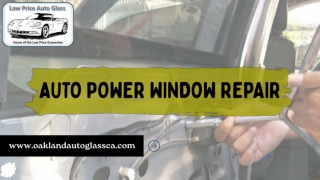 Auto Power Window Repair