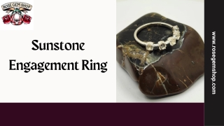 Sunstone Engagement Ring