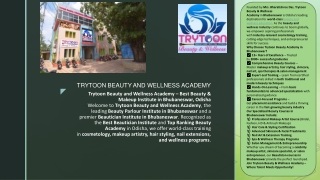 Trytoon Beauty & Wellness Academy – Best Beauty Parlour Institute in Bhubaneswar
