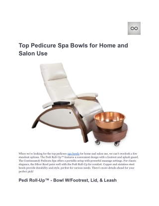 Top Pedicure Spa Bowls for Home and Salon Use (1)