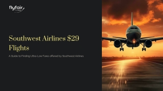 Southwest Airlines $29 Flights