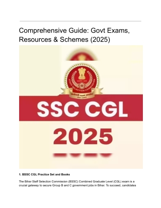 Comprehensive Guide_ Govt Exams, Resources & Schemes (2025)
