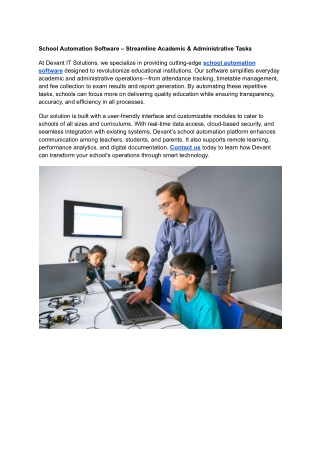 School Automation Software – Streamline Academic & Administrative Tasks