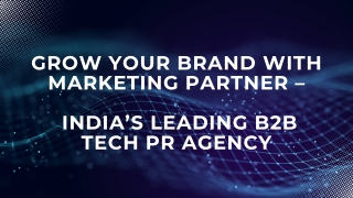 Grow Your Brand with Marketing Partner