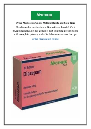 Order Medication Online Without Hassle and Save Time