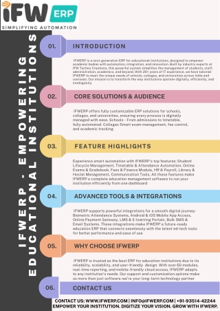 ERP for Online Learning Management