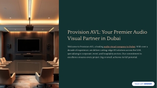 Provision-AVL-Your-Premier-Audio-Visual-Partner-in-Dubai