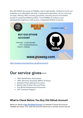 Buy Old Github accounts_(Mostly USA Profile’s Bio)