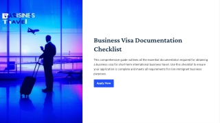 Business-Visa-Documentation-Checklist