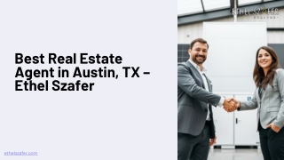 Best Real Estate Agent in Austin TX Ethel Szafer