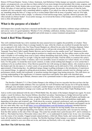 History Of Present Baskets: Variety, Society, Sentiment, And Definition