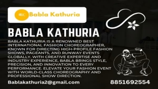 Best International Fashion Choreographer