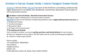 Architect in Karnal, Greater Noida