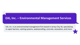 EAI, Inc. - Specializes in Waterproofing Membranes