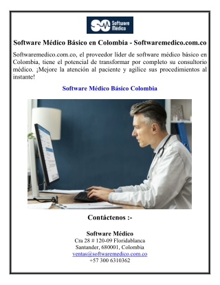 Software Médico Básico en Colombia - Softwaremedico.com.co