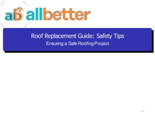 Comprehensive Roof Replacement Guide