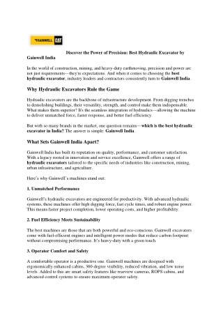 Diesel Generator in India - gainwellindia