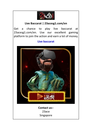 Live Baccarat 23acesg1.com