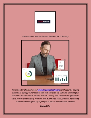 Risikomonitor Website Pentest Solutions for IT Security