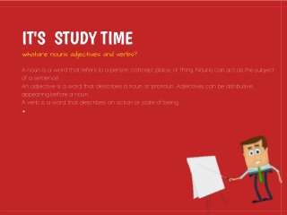 What are nouns adjectives and verbs