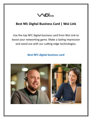 Best Nfc Digital Business Card