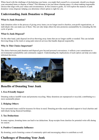 Junk Donation vs Disposal—Which Option Is Right for You?