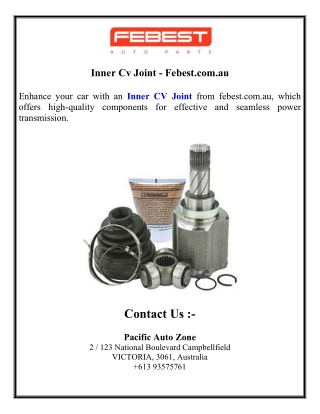 Inner Cv Joint - Febest.com.au