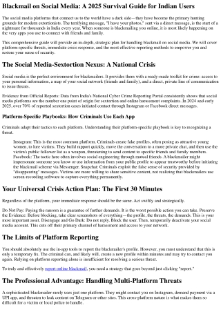 Blackmail on Social Media: What to Do If It Happens to You