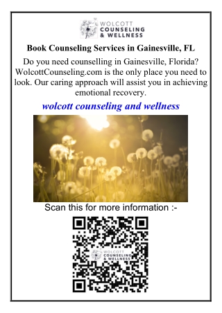 Book Counseling Services in Gainesville, FL