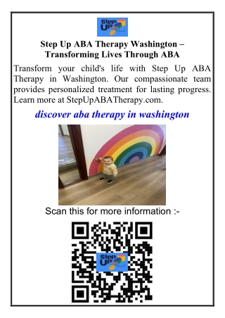 Step Up ABA Therapy Washington  Transforming Lives Through ABA