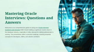 Oracle Interview Questions and Answers by scholarhat