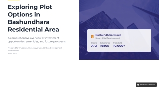 Exploring Plot Options in Bashundhara Residential Area