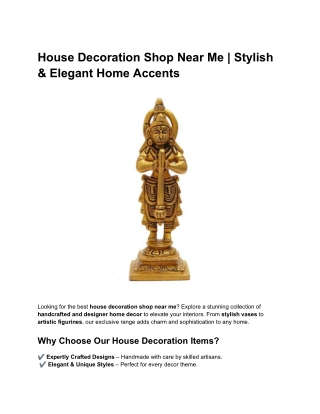 House Decoration Shop Near Me | Buy Stylish Home Accessories