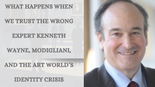 What Happens When We Trust the Wrong Expert Kenneth Wayne, Modigliani, and the Art World’s Identity Crisis