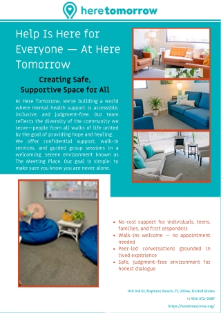 Hope Lives Here Suicide Prevention with Here Tomorrow