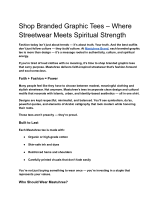Shop Branded Graphic Tees – Where Streetwear Meets Spiritual Strength