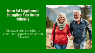 Osteo cal supplement