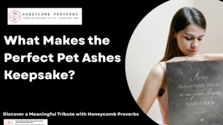 What Makes the Perfect Pet Ashes Keepsake