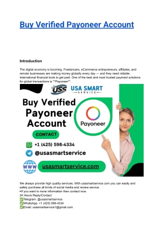 Buy Verified Payoneer Account (5)