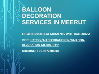 Theme Decoration Services in Meerut