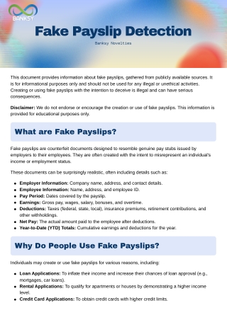 Fake Payslip