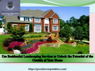 Unlock the Potential of Your Home’s Exterior with Residential Landscaping Services