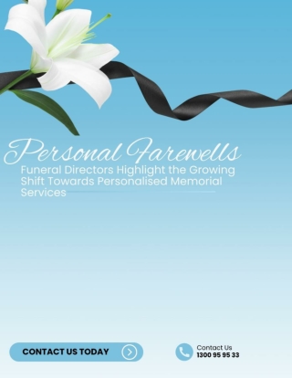 Personal Farewells Funeral Directors Highlight the Growing Shift Towards Personalised Memorial Services